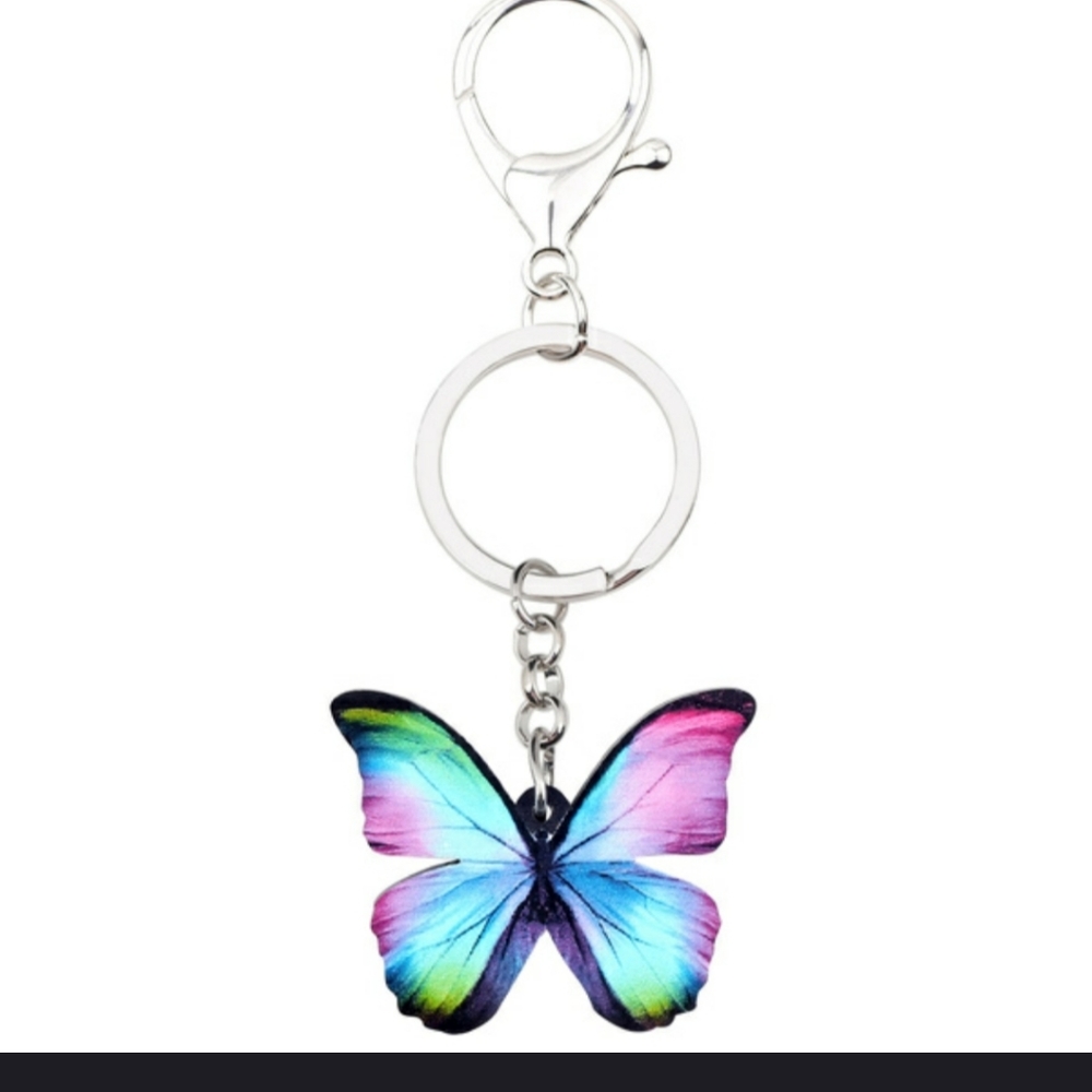Sequence Butterfly Keychain - Picture 2 of 3
